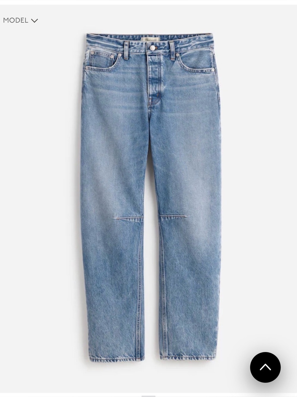 Madewell Darted Barrel Jeans in Dobbins Wash - Rigid Size 32